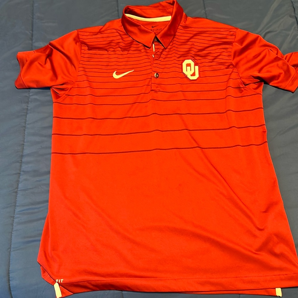 Large Nike OU Coaches Polo